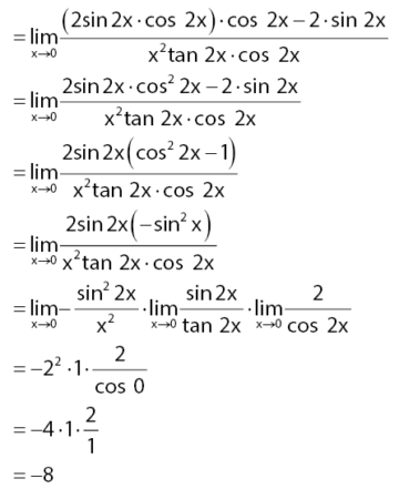Soal limit fungsi trigonometri