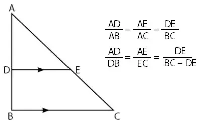 Persamaan kesebangunan pada segitiga