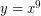 Rendered by QuickLaTeX.com y=x^{9}