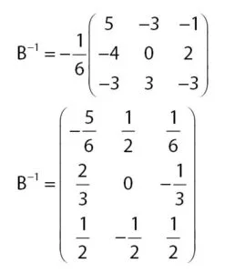 Invers Matriks B