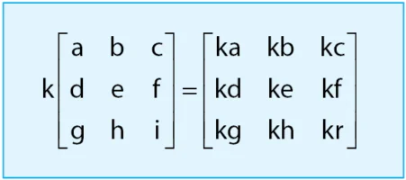 Perkalian Matriks dengan Skalar