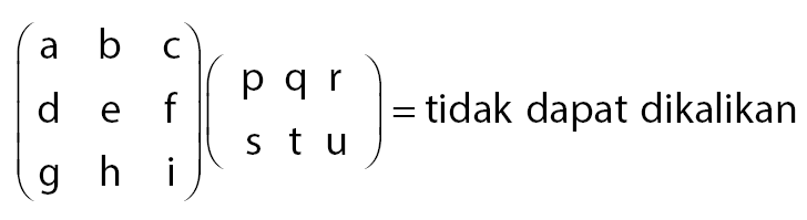 Perkalian Matriks 3 X 3 2 X 2 M X N X N X M Idschool