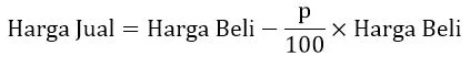 Rumus Menentukan Harga Jual ketika pedagang rugi