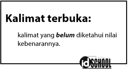 Kalimat Terbuka dan Contoh Kalimat Terbuka
