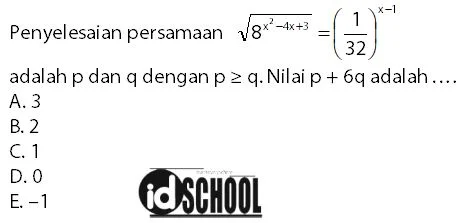 Contoh Soal Persamaan Eksponen