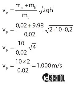 Contoh Cara Menghitung Kecepatan Peluru dengan Ayunan Balistik