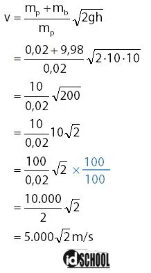 Menghitung Kecepatan Peluru Sebelum Tumbukan
