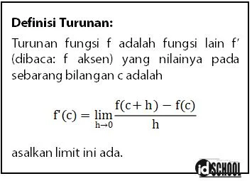 Turunan Fungsi Hasil Kali dan Hasil Bagi Dua Fungsi