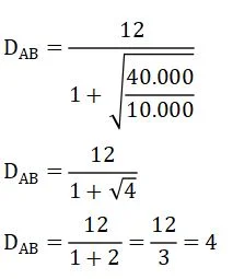 Pembahasan Soal Jarak Lokasi Ideal 3