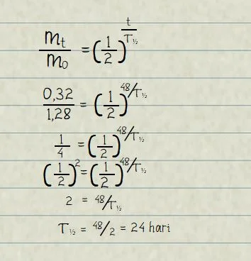Cara Menggunakan Rumus Waktu Paruh