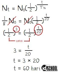 Cara Menghitung Lama Waktu Peluruhan