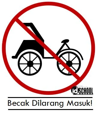 Contoh Teks Anekdot dengan Judul Becak Dilarang Masuk