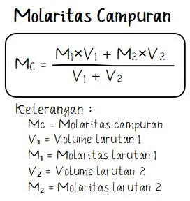 Rumus Molaritas Campuran