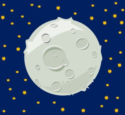 Gambaran Bentuk Permukaan Bulan