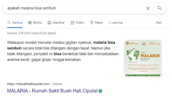 Penyebab Penyakit Malaria adalah Plasmodium sp