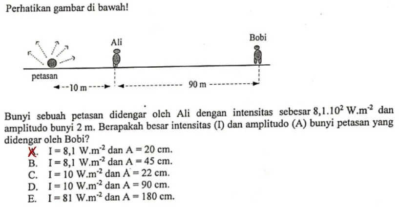 Contoh Soal Intensitas Bunyi
