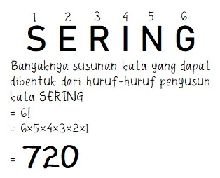 Contoh Cara Menentukan Banyak Susunan Kata