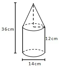 Contoh Soal Volume Gabungan Tabung dan Kerucut