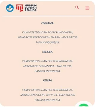 3 Isi SImpah Pemuda