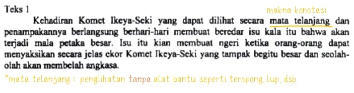 Contoh Kalimat Konotasi