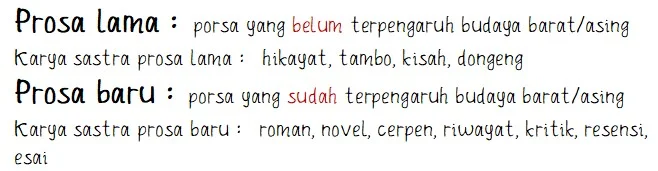 2 Bentuk Prosan dalam Satra Indonesia
