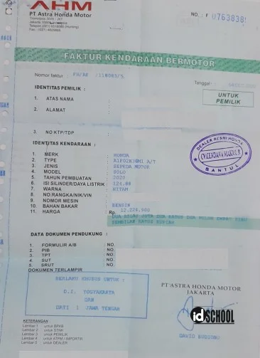 Macam-Macam Bukti Transaksi