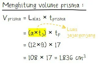 Cara Menghitung Volume Prisma