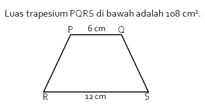 Contoh Soal dan Pembahasan Cara Menghitung Tinggi Trapesium