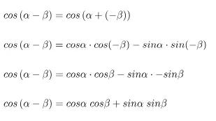 Pembuktian Rumus Trigonometri Cos (A-B)