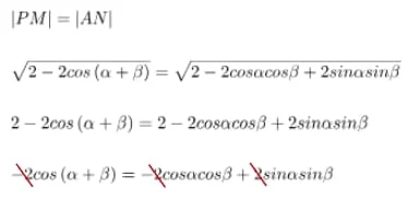 Pembuktian Rumus Cos (A+B)